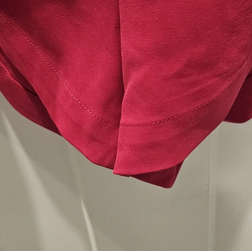 Choosy Magenta Puff Sleeve Belted Romper Size 4 NWT
